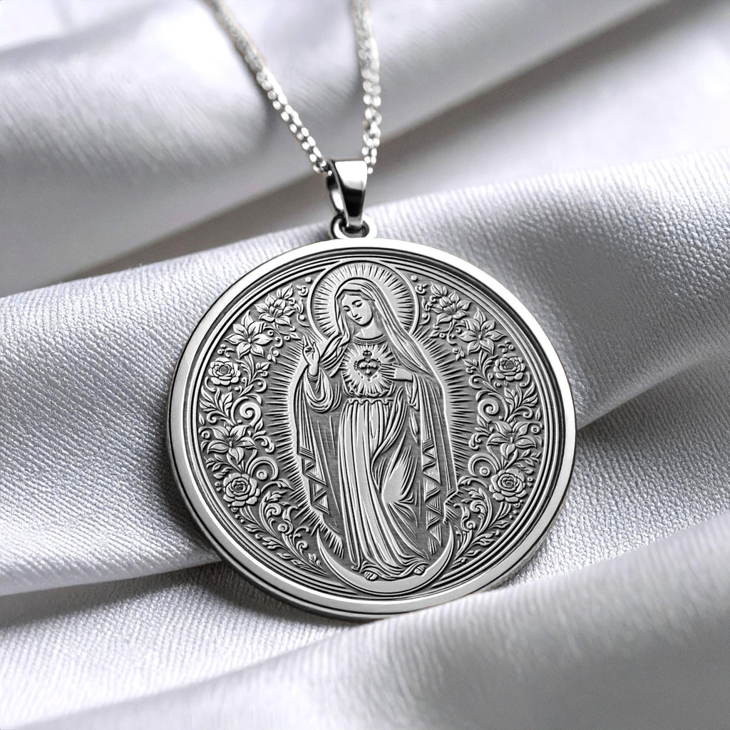 Virgin Mary Necklace – Faith, Protection & Divine Grace