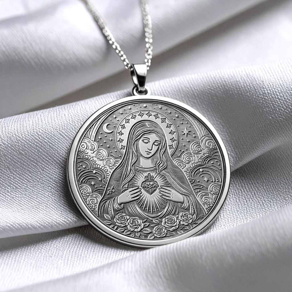 Virgin Mary Necklace – Grace, Faith & Heavenly Protection