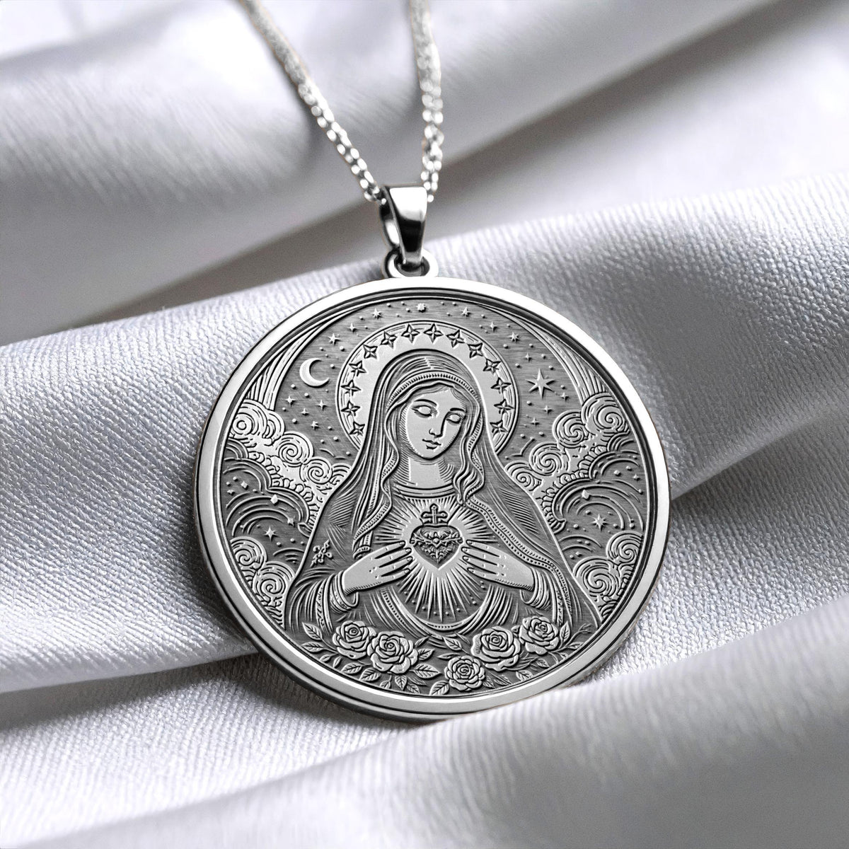 Virgin Mary Necklace – Grace, Faith & Heavenly Protection