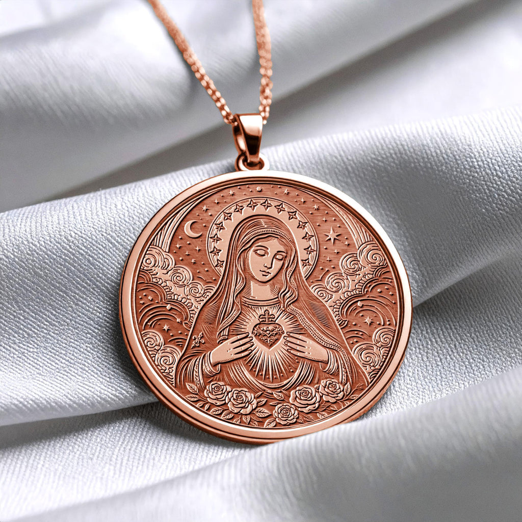 Virgin Mary Necklace – Grace, Faith & Heavenly Protection