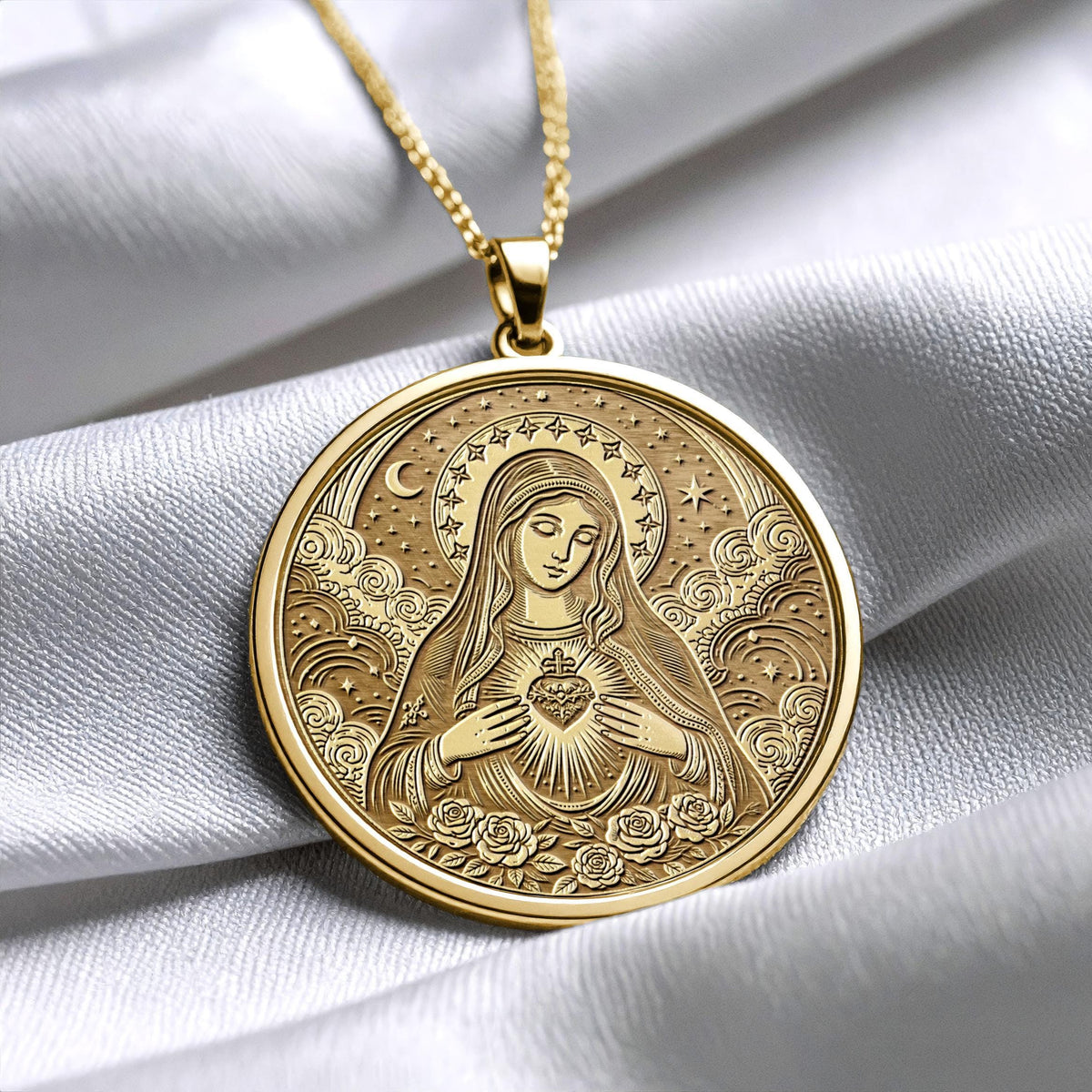 Virgin Mary Necklace – Grace, Faith & Heavenly Protection