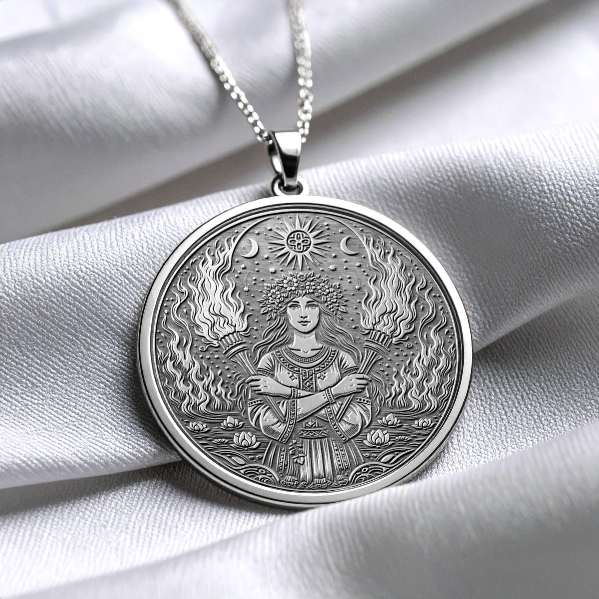 Kupala Necklace – Fire, Water & Sacred Renewal