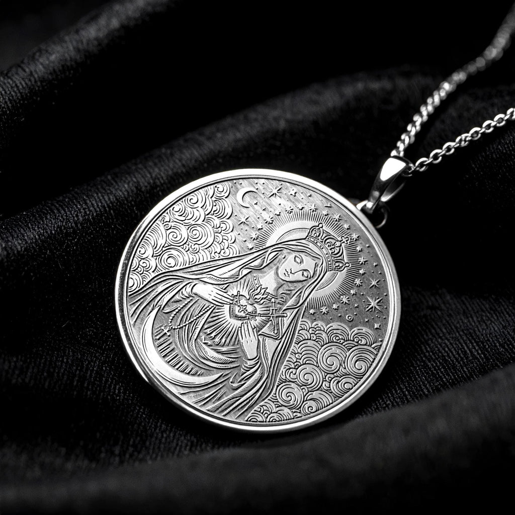 Mother Mary Pendant Necklace – Compassion, Faith & Divine Love