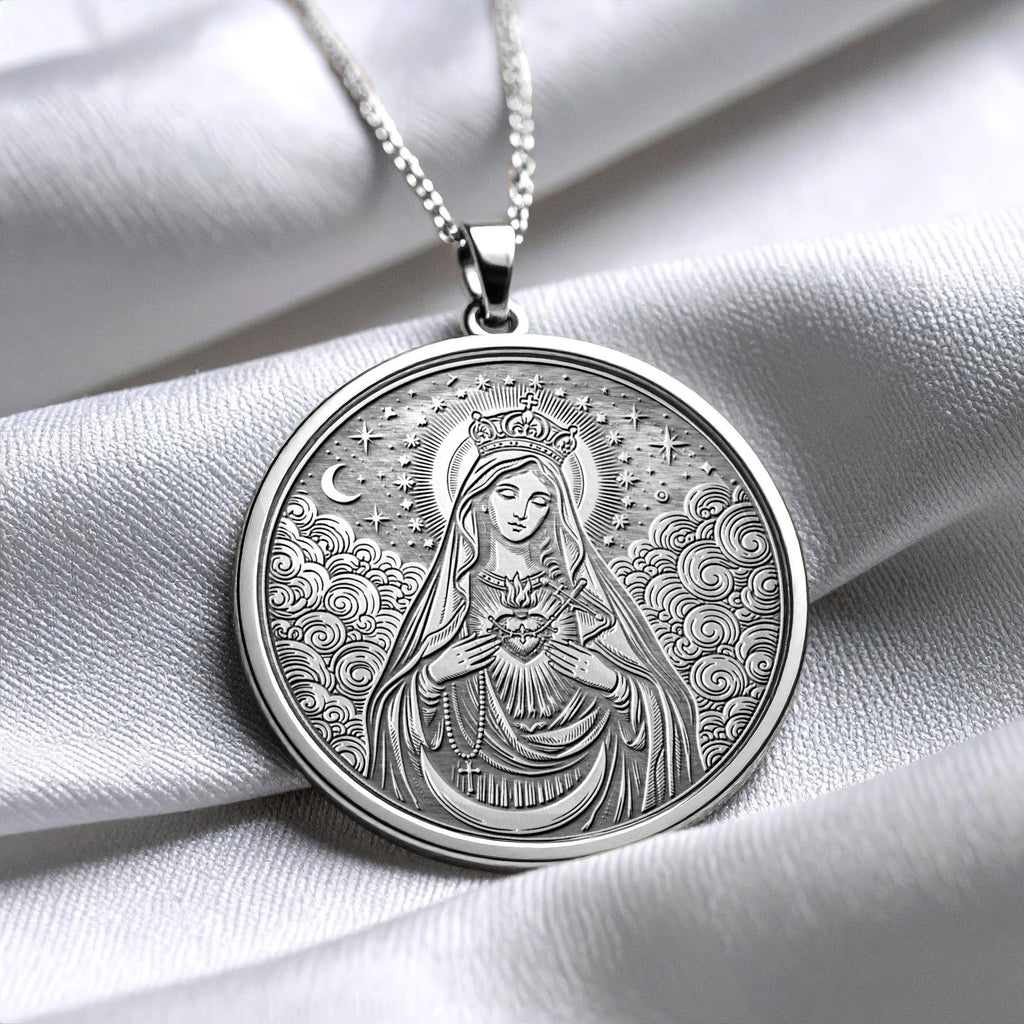Mother Mary Pendant Necklace – Compassion, Faith & Divine Love