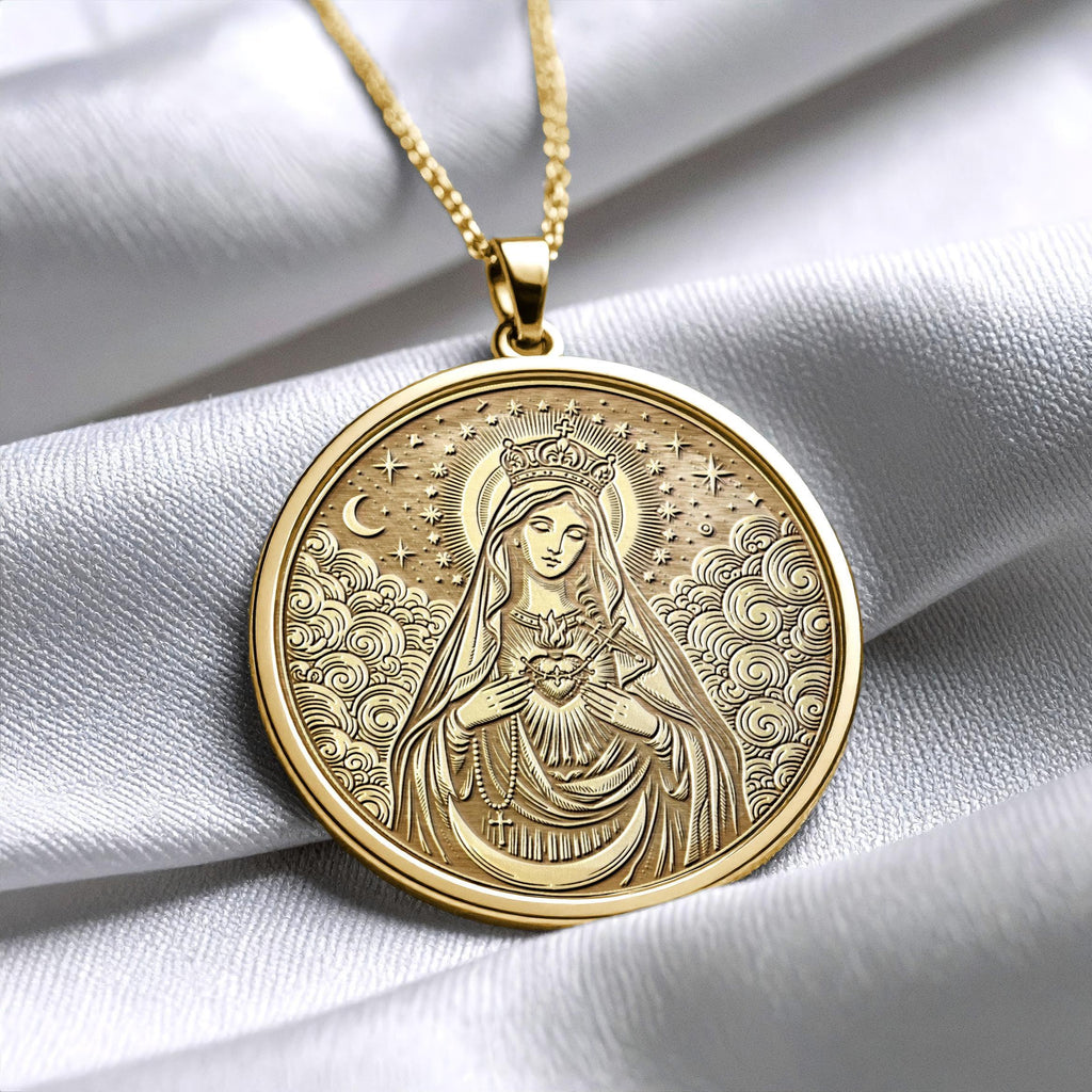 Mother Mary Pendant Necklace – Compassion, Faith & Divine Love