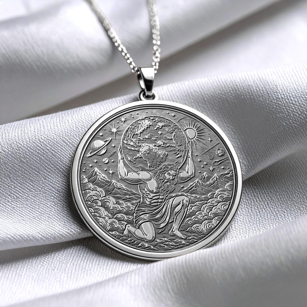 Atlas Pendant Necklace – Strength, Endurance & Resilience