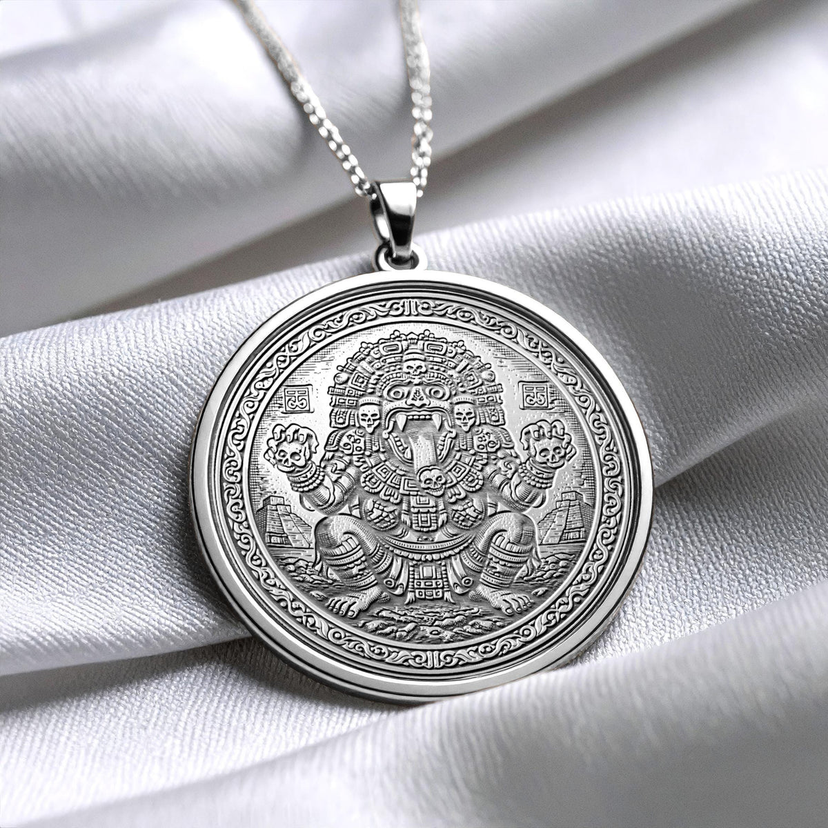 Tlaltecuhtli Pendant Necklace – Earth Power, Creation & Sacred Balance