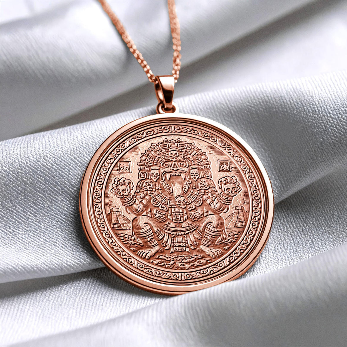 Tlaltecuhtli Pendant Necklace – Earth Power, Creation & Sacred Balance