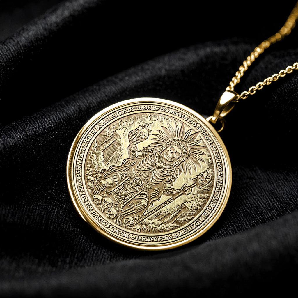 Mictlantecuhtli Pendant Necklace – Death, Transformation & Eternal Power