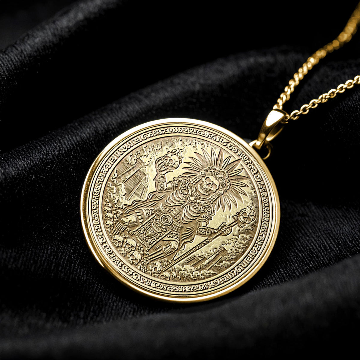 Mictlantecuhtli Pendant Necklace – Death, Transformation & Eternal Power