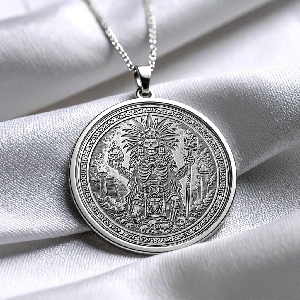 Mictlantecuhtli Pendant Necklace – Death, Transformation & Eternal Power