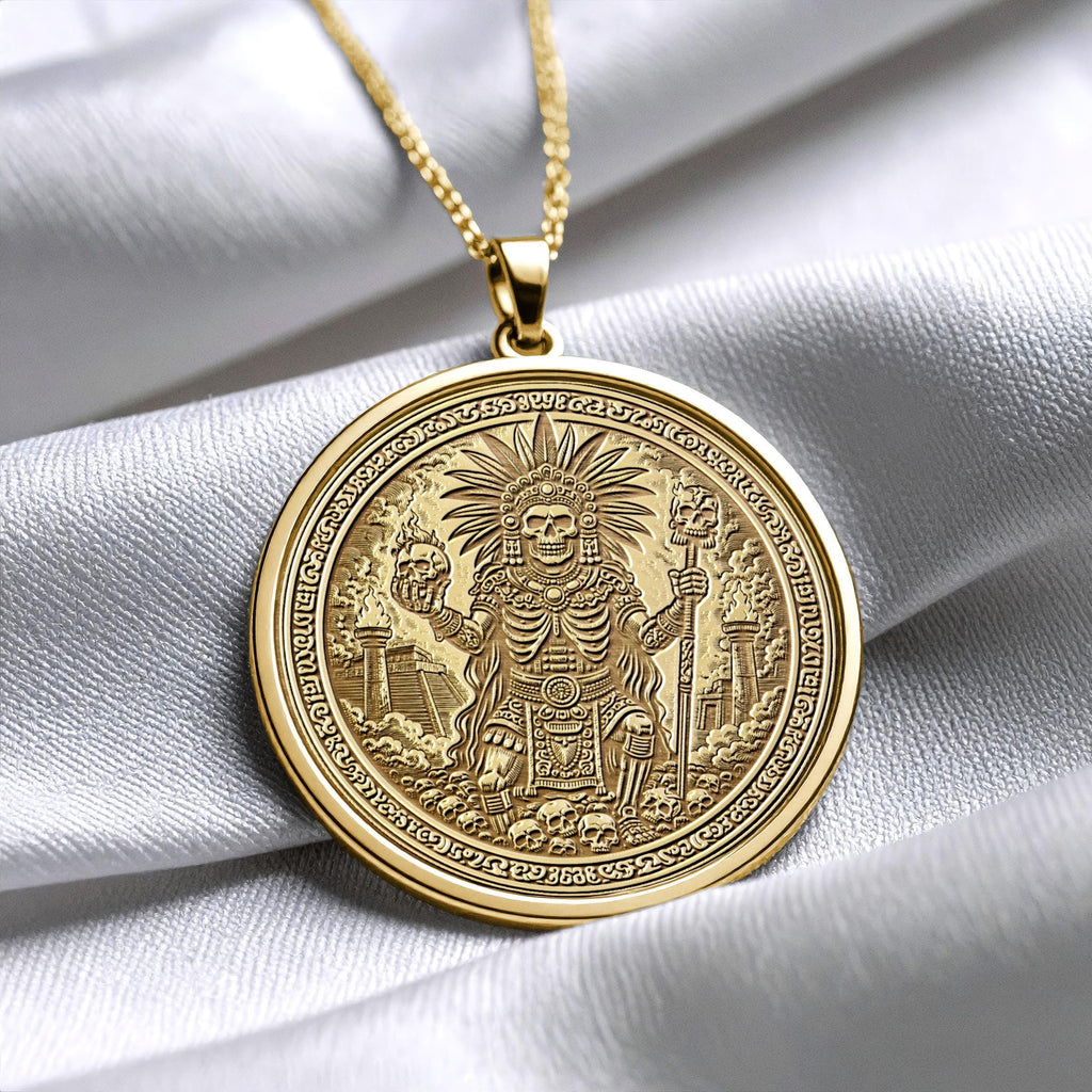 Mictlantecuhtli Pendant Necklace – Death, Transformation & Eternal Power