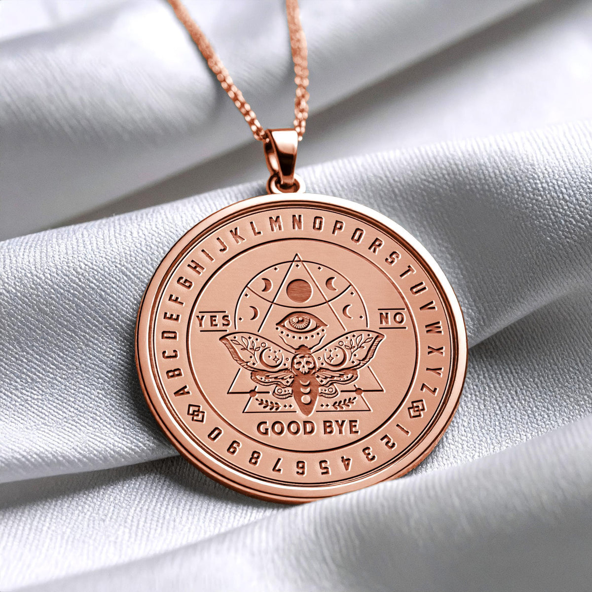 Ouija Board Pendant Necklace – Mystery, Spirit & Hidden Realms