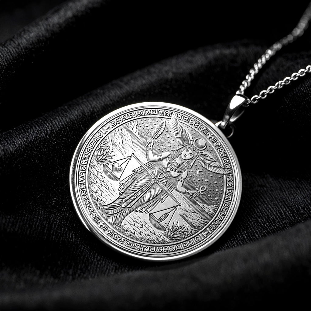 Ma’at Pendant Necklace – Truth, Balance & Divine Order