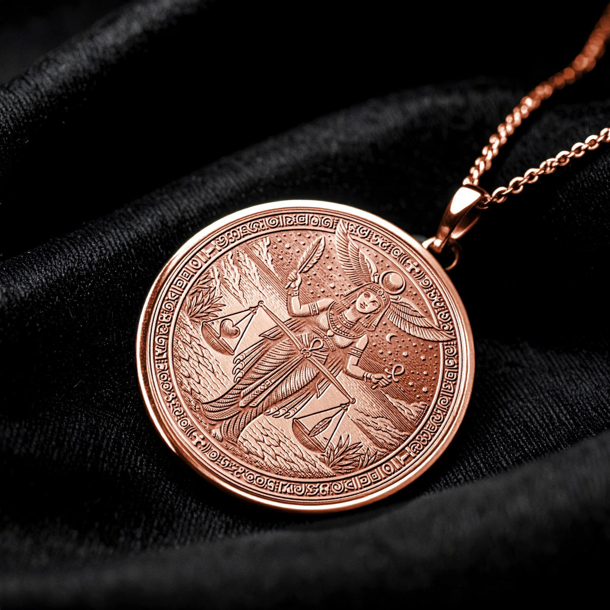 Ma’at Pendant Necklace – Truth, Balance & Divine Order
