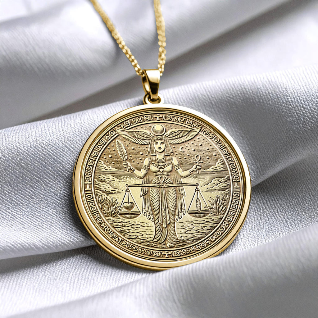 Ma’at Pendant Necklace – Truth, Balance & Divine Order