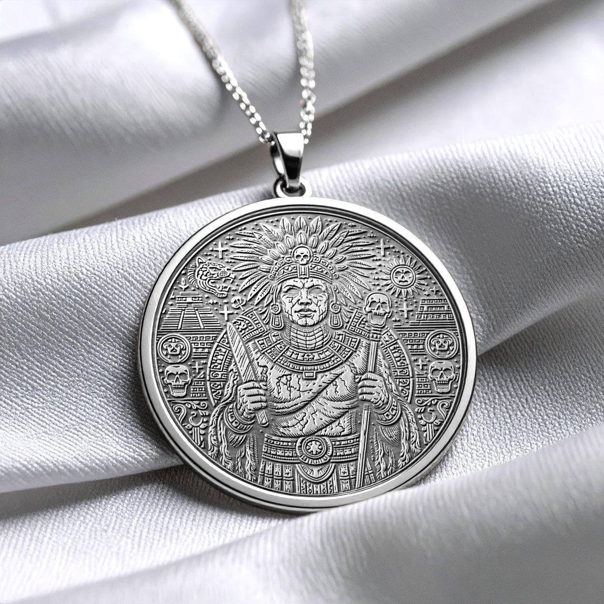 Xipe Totec Pendant Necklace – Renewal, Transformation & Sacred Rebirth