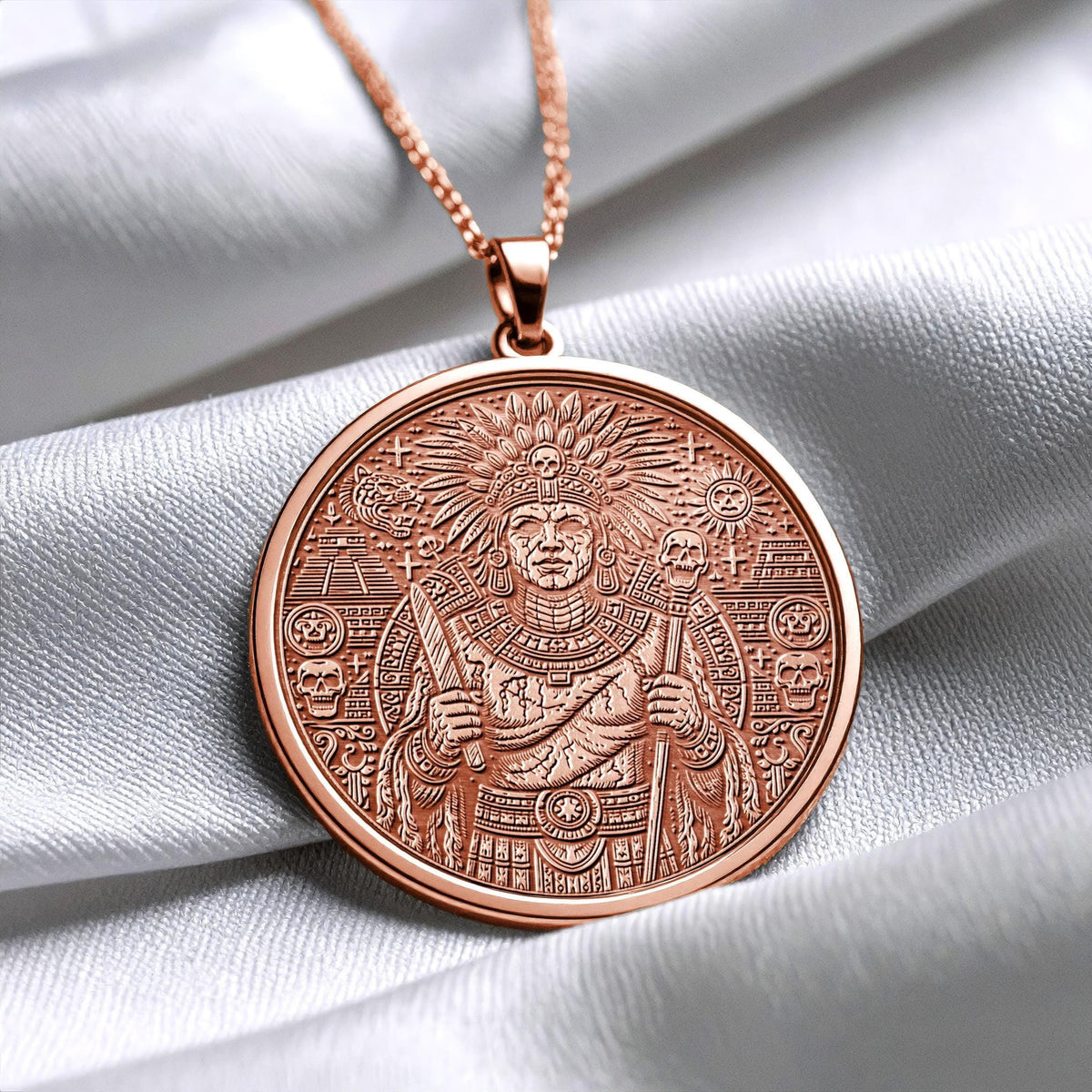 Xipe Totec Pendant Necklace – Renewal, Transformation & Sacred Rebirth