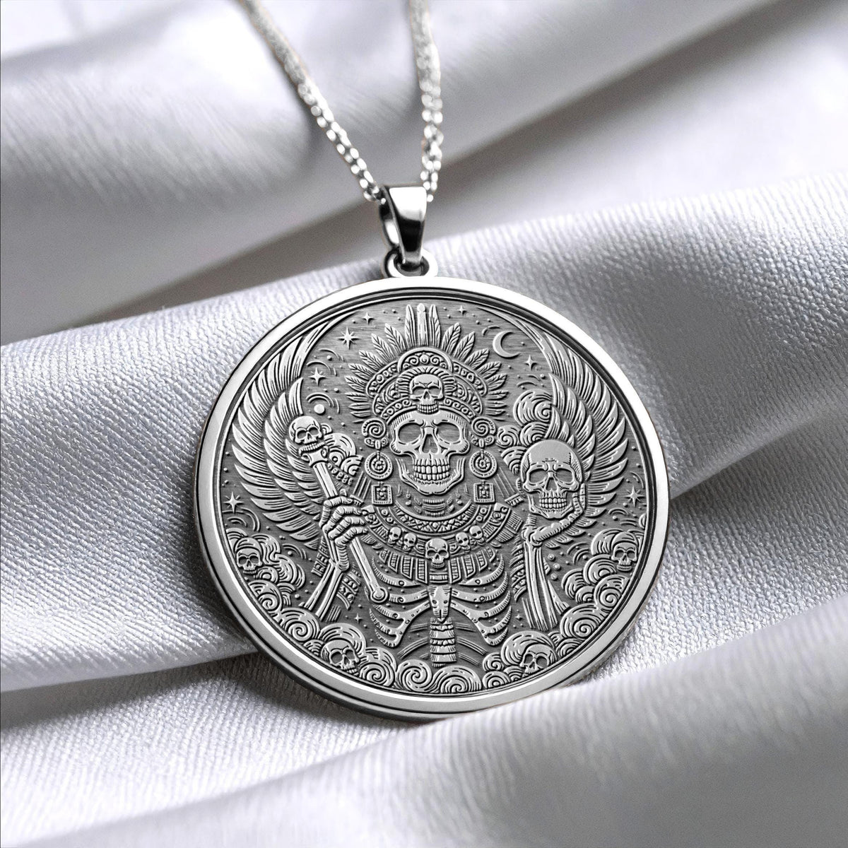 Mictlantecuhtli Pendant Necklace – Mystery, Rebirth & Ancient Power
