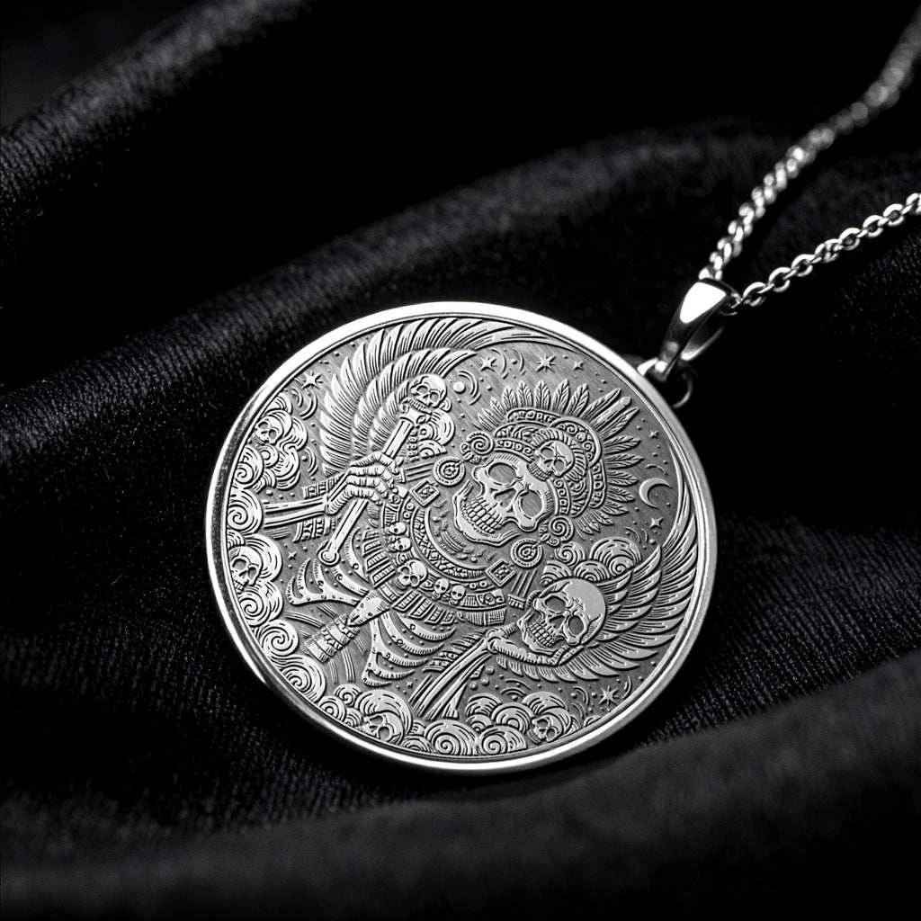 Mictlantecuhtli Pendant Necklace – Mystery, Rebirth & Ancient Power