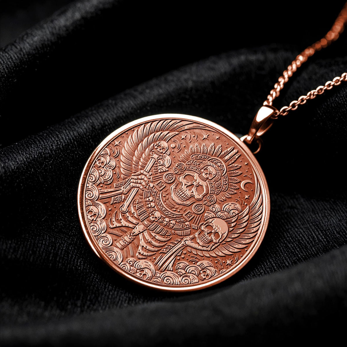 Mictlantecuhtli Pendant Necklace – Mystery, Rebirth & Ancient Power