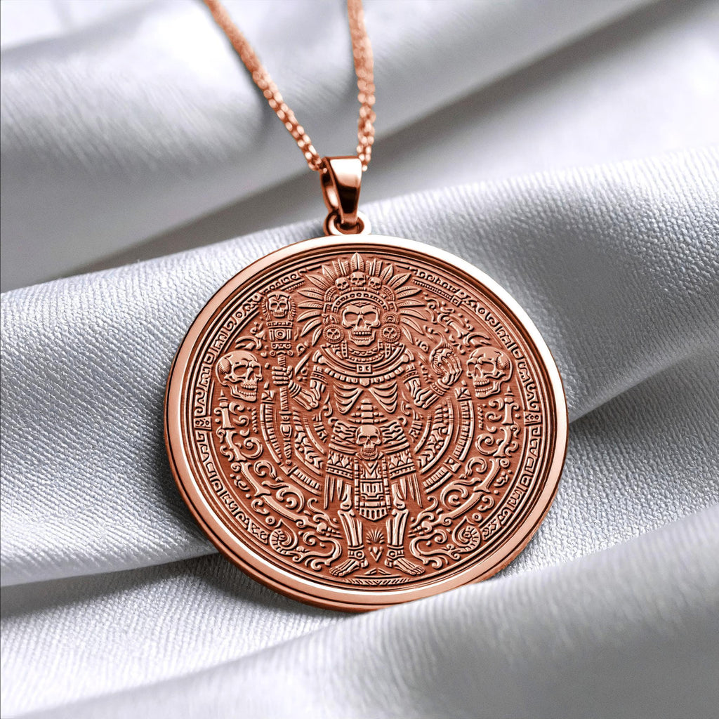 Mictlantecuhtli Pendant Necklace – Underworld, Transformation & Eternal Strength