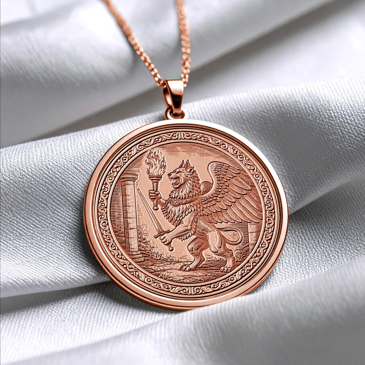 Gryphon Pendant Necklace – Courage, Protection & Noble Strength