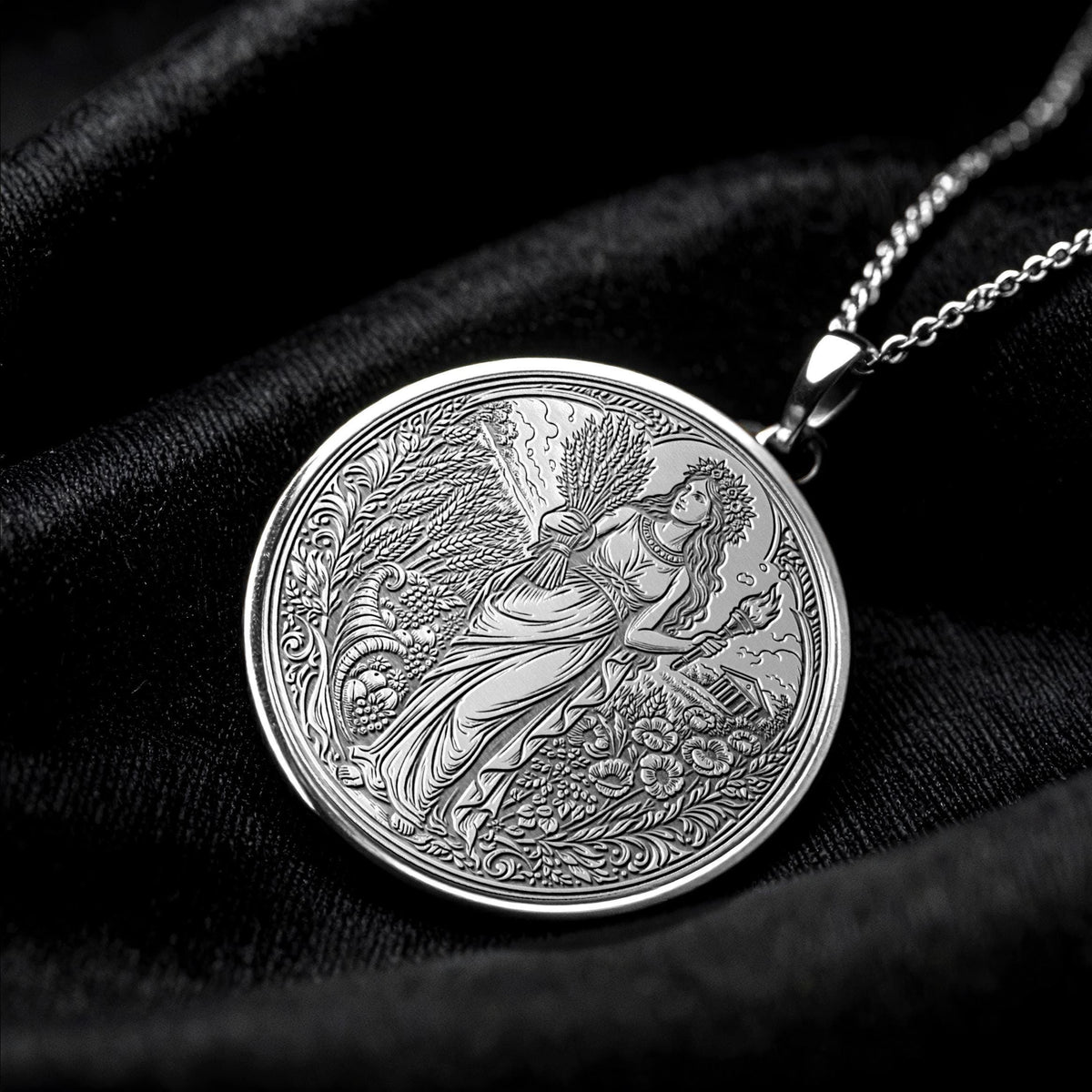 Demeter Pendant Necklace – Nature, Abundance & Motherly Strength