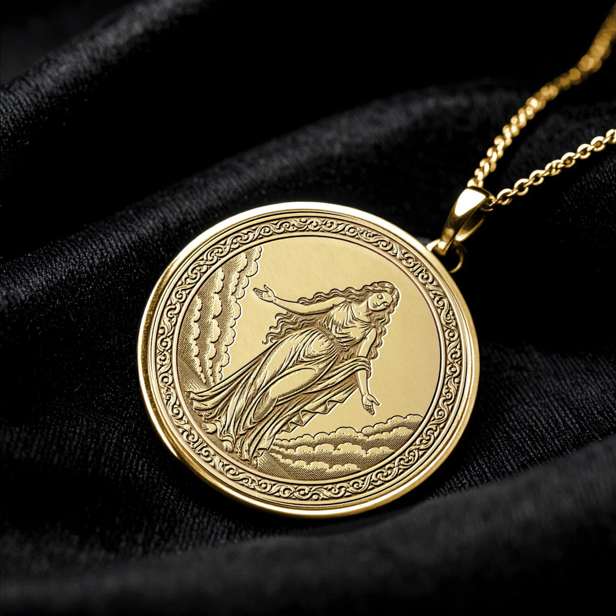 Aurae Pendant Necklace – Wind, Freedom & Ethereal Grace