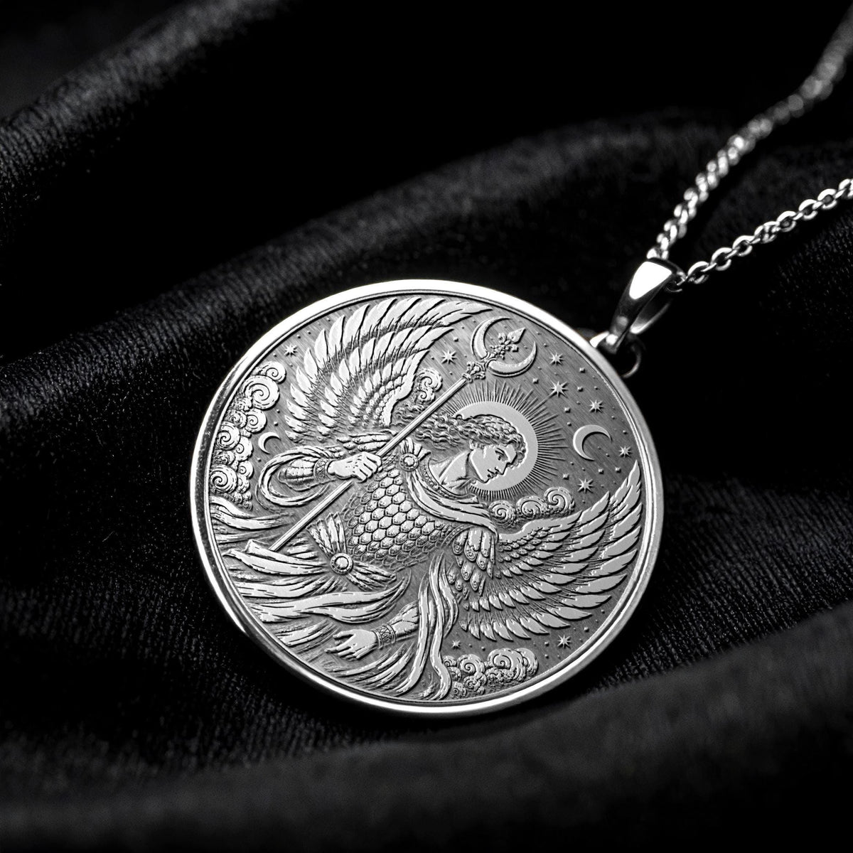 Archangel Ariel Pendant Necklace – Strength, Abundance & Sacred Nature