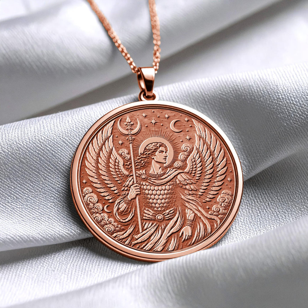 Archangel Ariel Pendant Necklace – Strength, Abundance & Sacred Nature