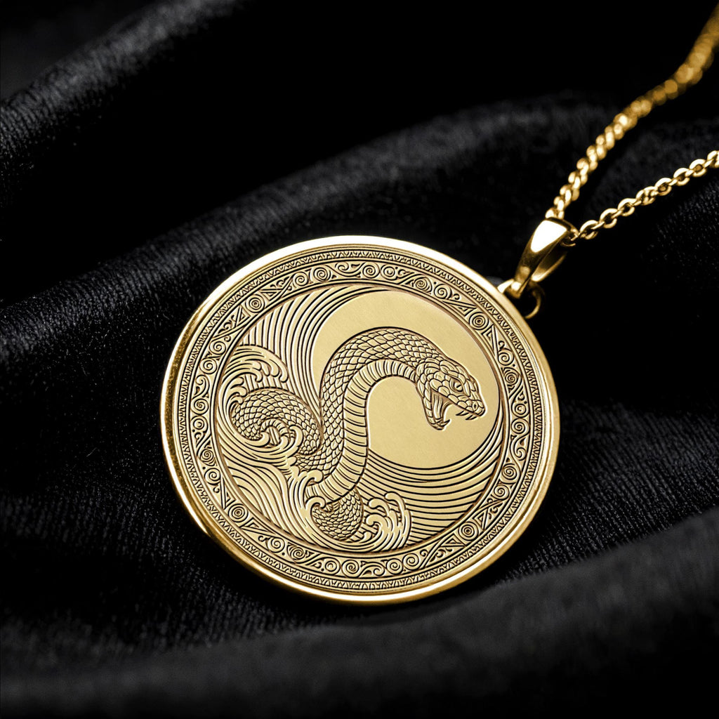 Jörmungandr Pendant Necklace – Power, Destiny & Norse Strength