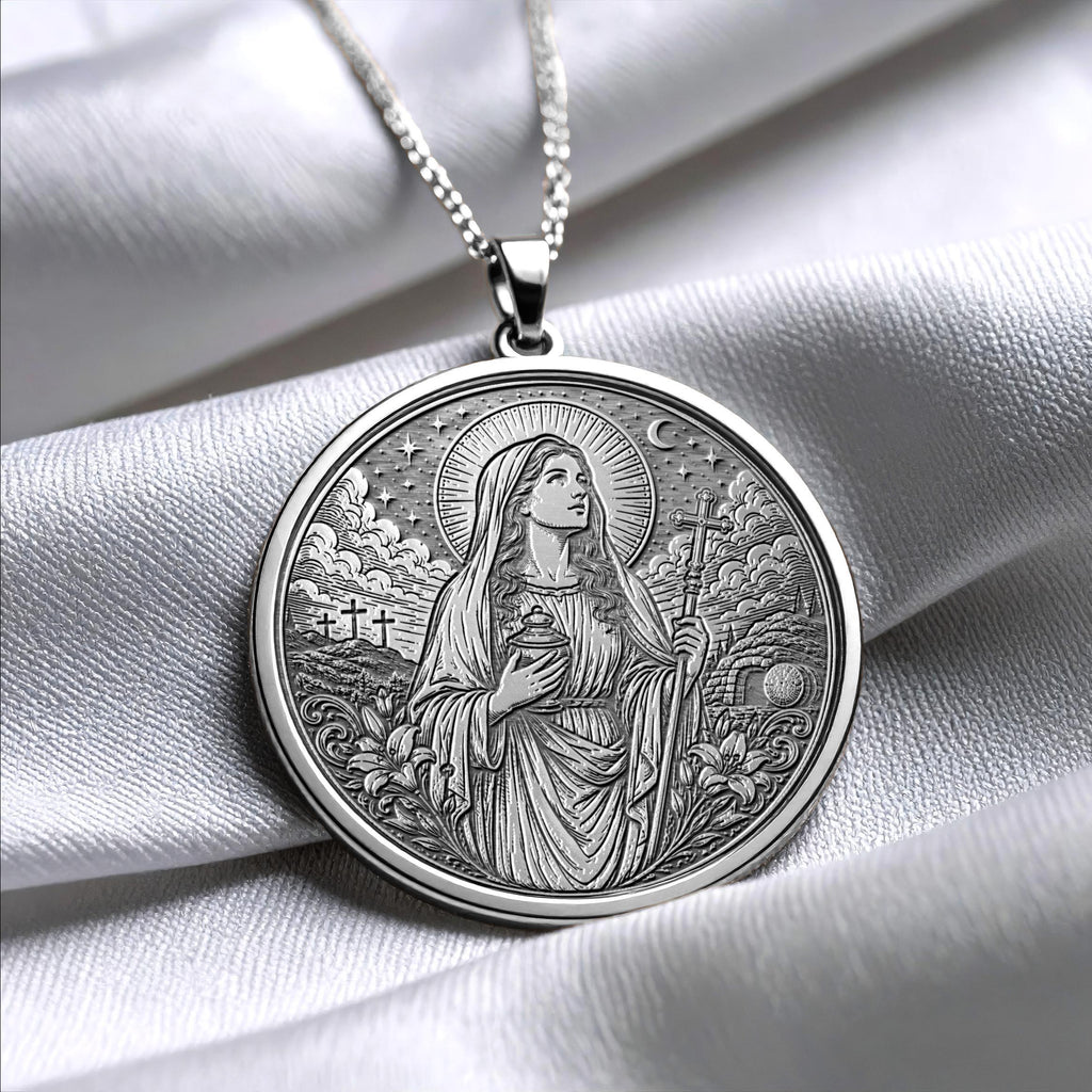Saint Mary Magdalene Pendant Necklace – Devotion, Grace & Spiritual Renewal