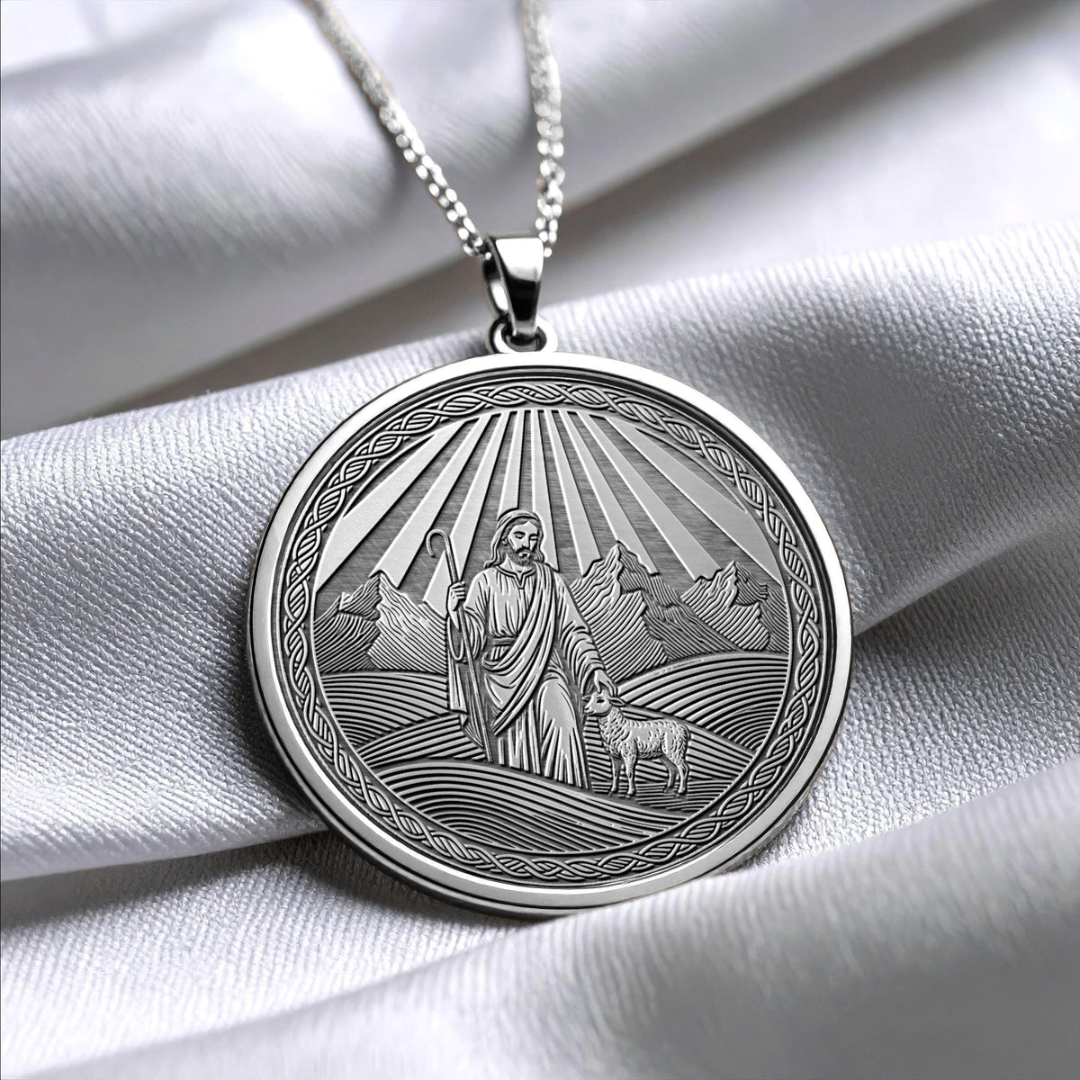 Jesus Pendant Necklace – Love, Faith & Eternal Protection