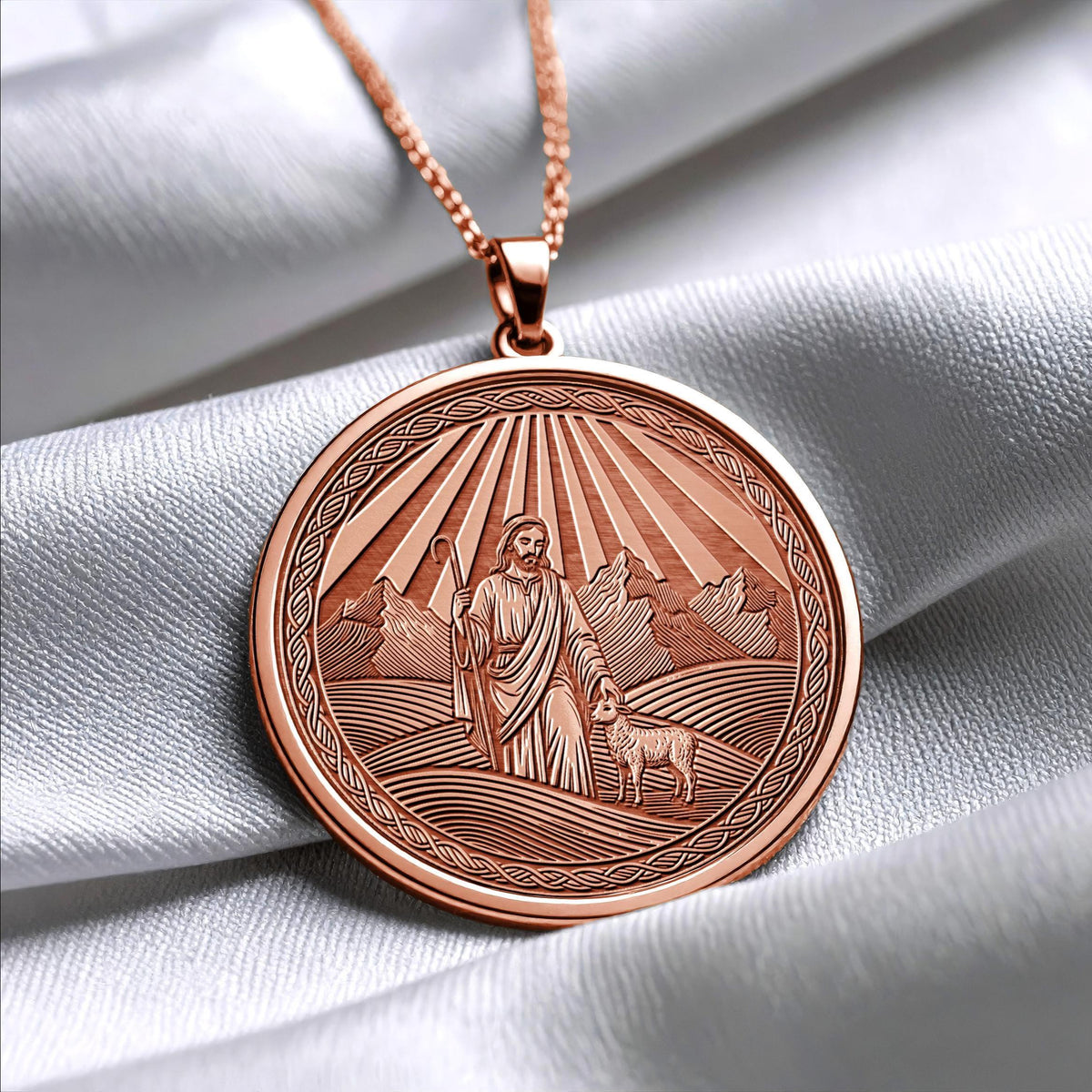 Jesus Pendant Necklace – Love, Faith & Eternal Protection