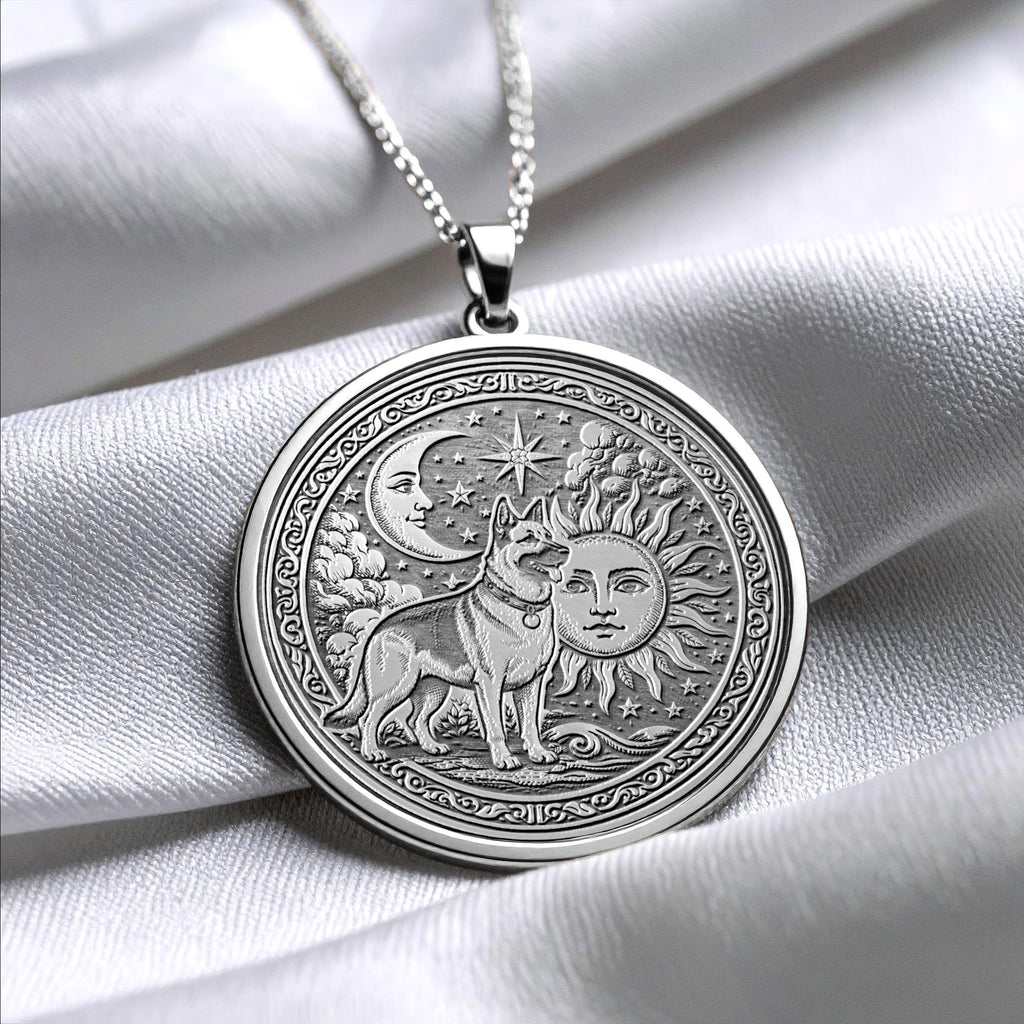 German Shepherd Pendant Necklace – Loyalty, Protection & Courage