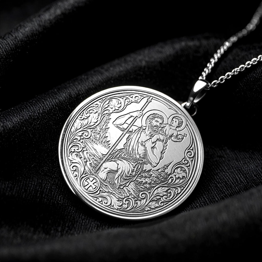 Saint Christopher Pendant Necklace – Protection, Guidance & Safe Travels