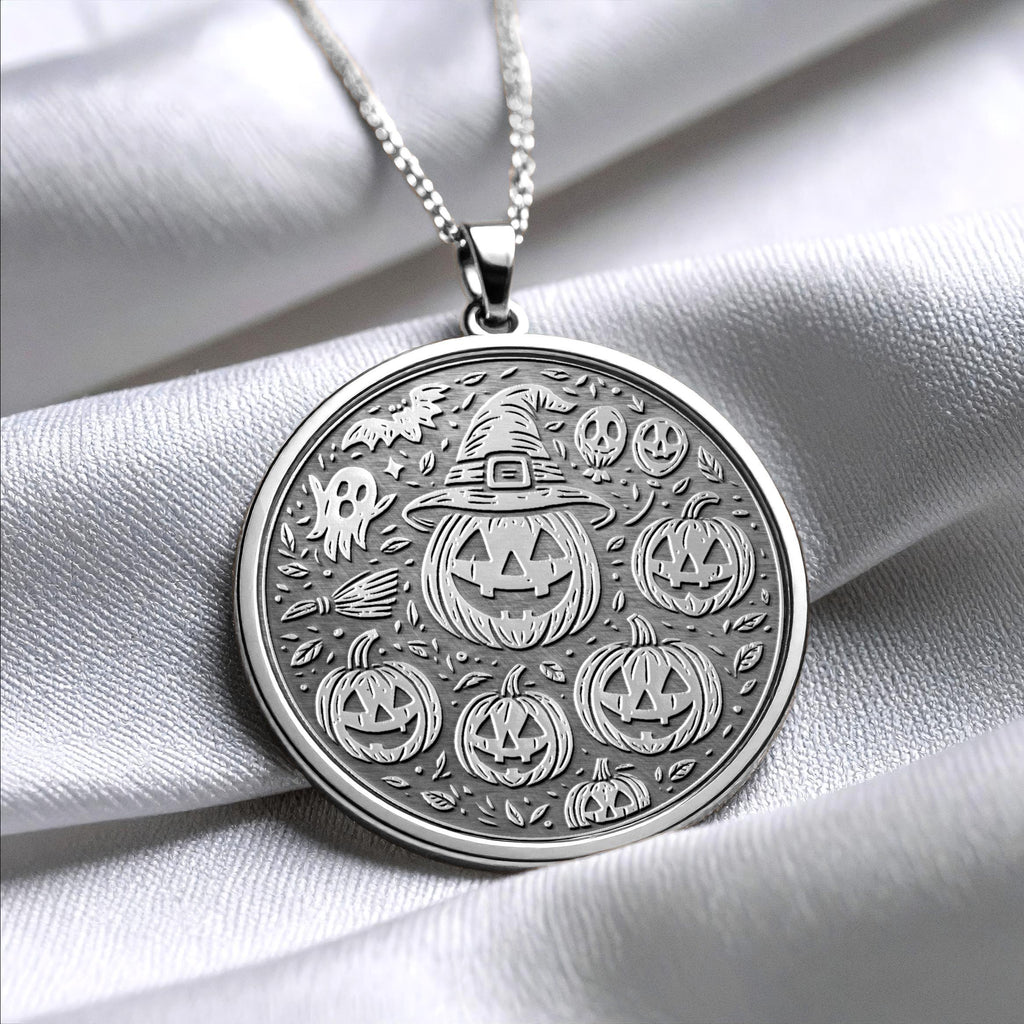 Spooky Halloween Pendant Necklace – Mystery, Magic & Midnight Vibes