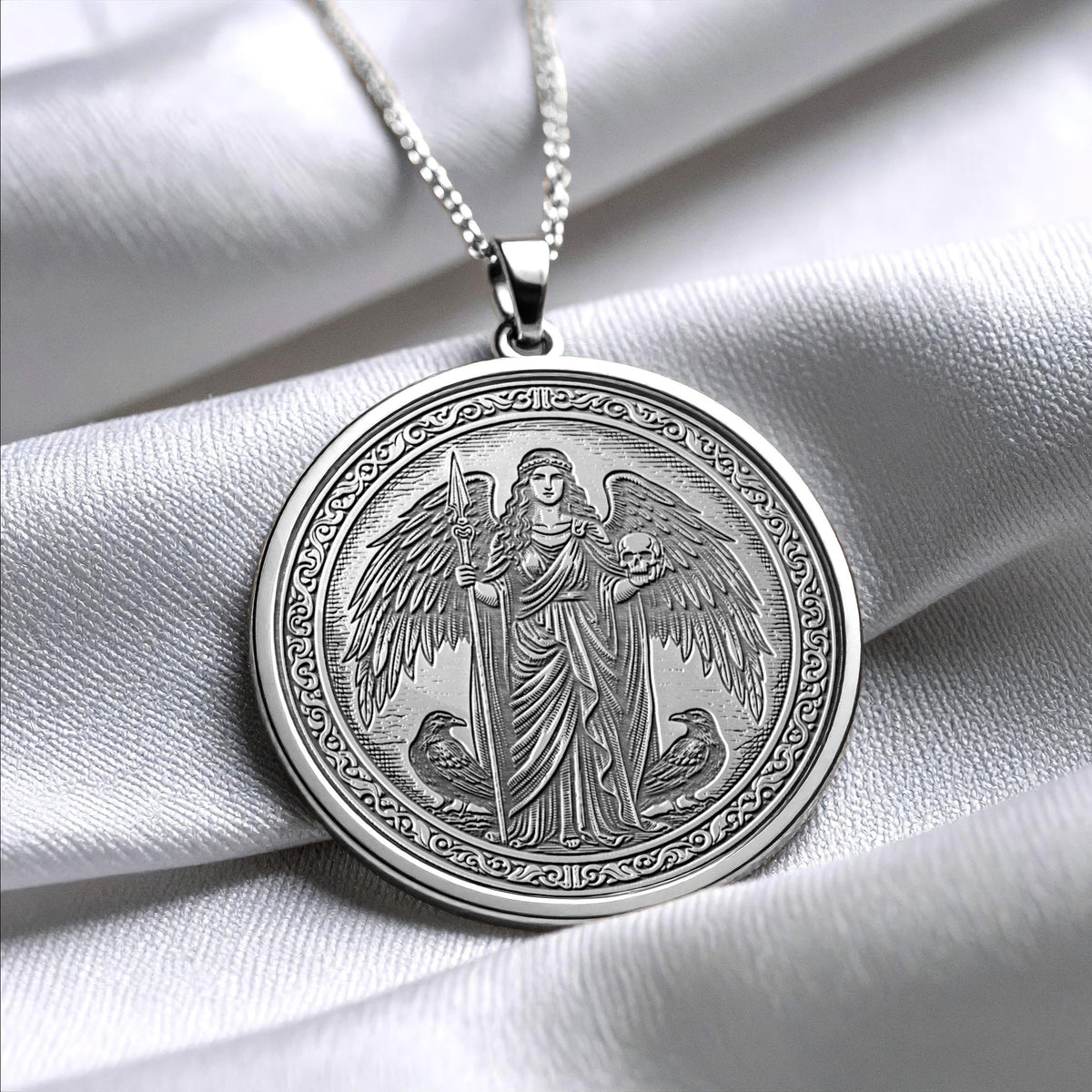 Morrigan Pendant Necklace – Fate, Power & Warrior Spirit