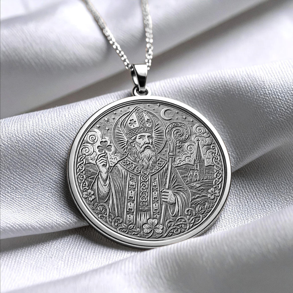 Saint Patrick Pendant Necklace – Luck, Faith & Celtic Spirit