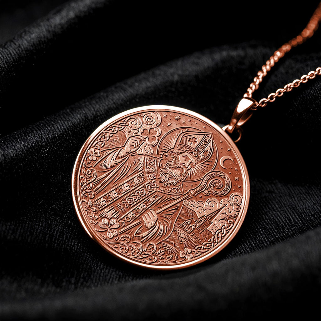 Saint Patrick Pendant Necklace – Luck, Faith & Celtic Spirit