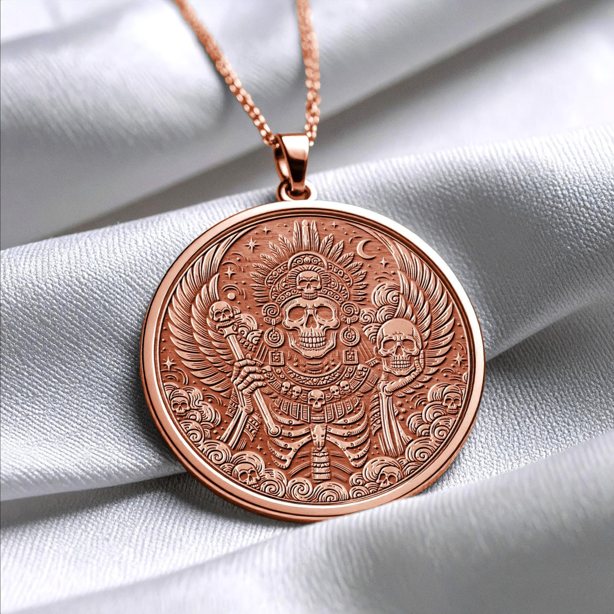 Mictlantecuhtli Pendant Necklace – Mystery, Rebirth & Ancient Power