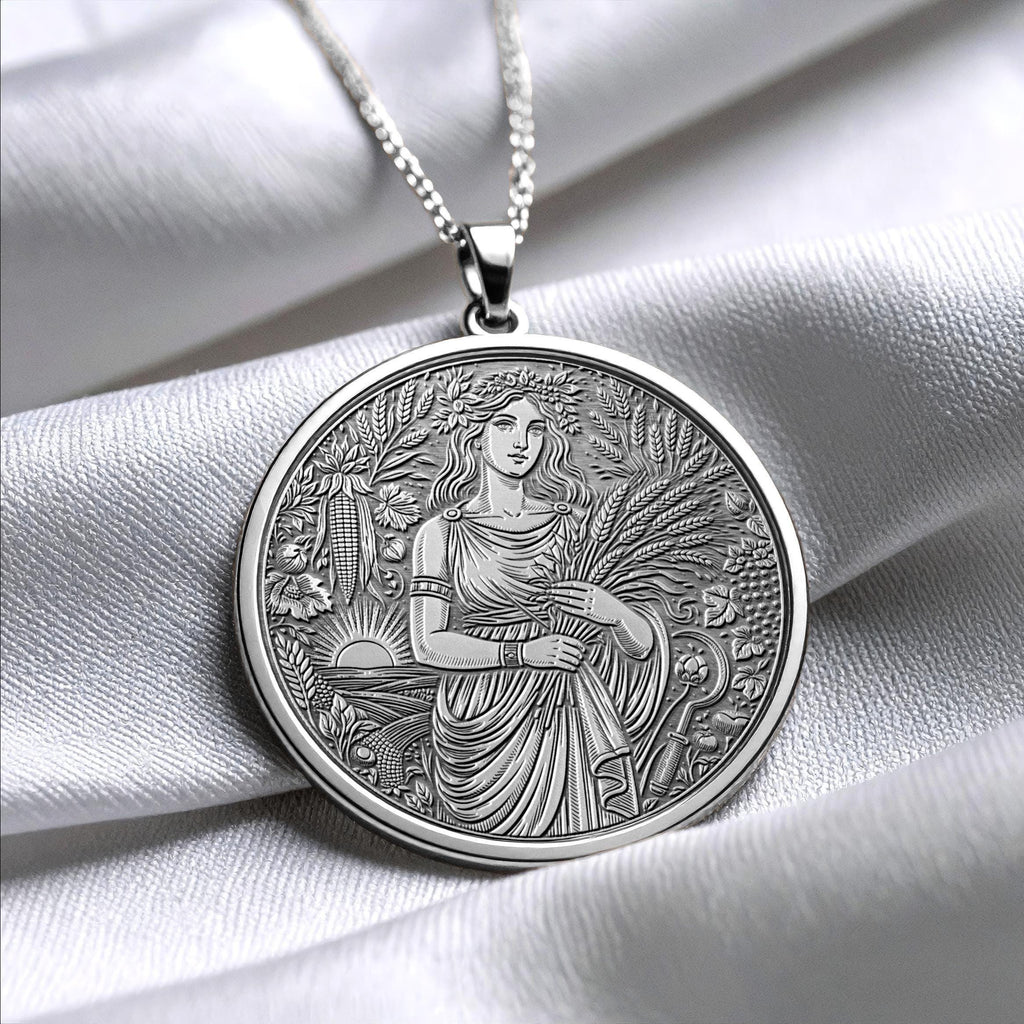 Demeter Pendant Necklace – Harvest, Renewal & Sacred Earth Energy