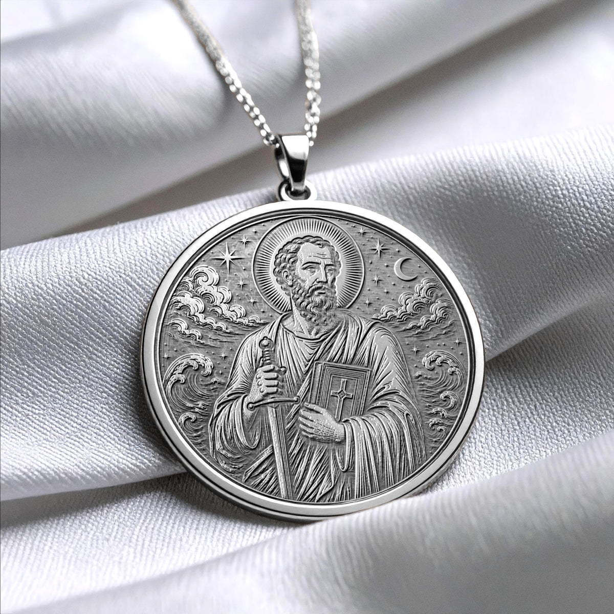 Saint Paul Pendant Necklace – Faith, Wisdom & Spiritual Strength