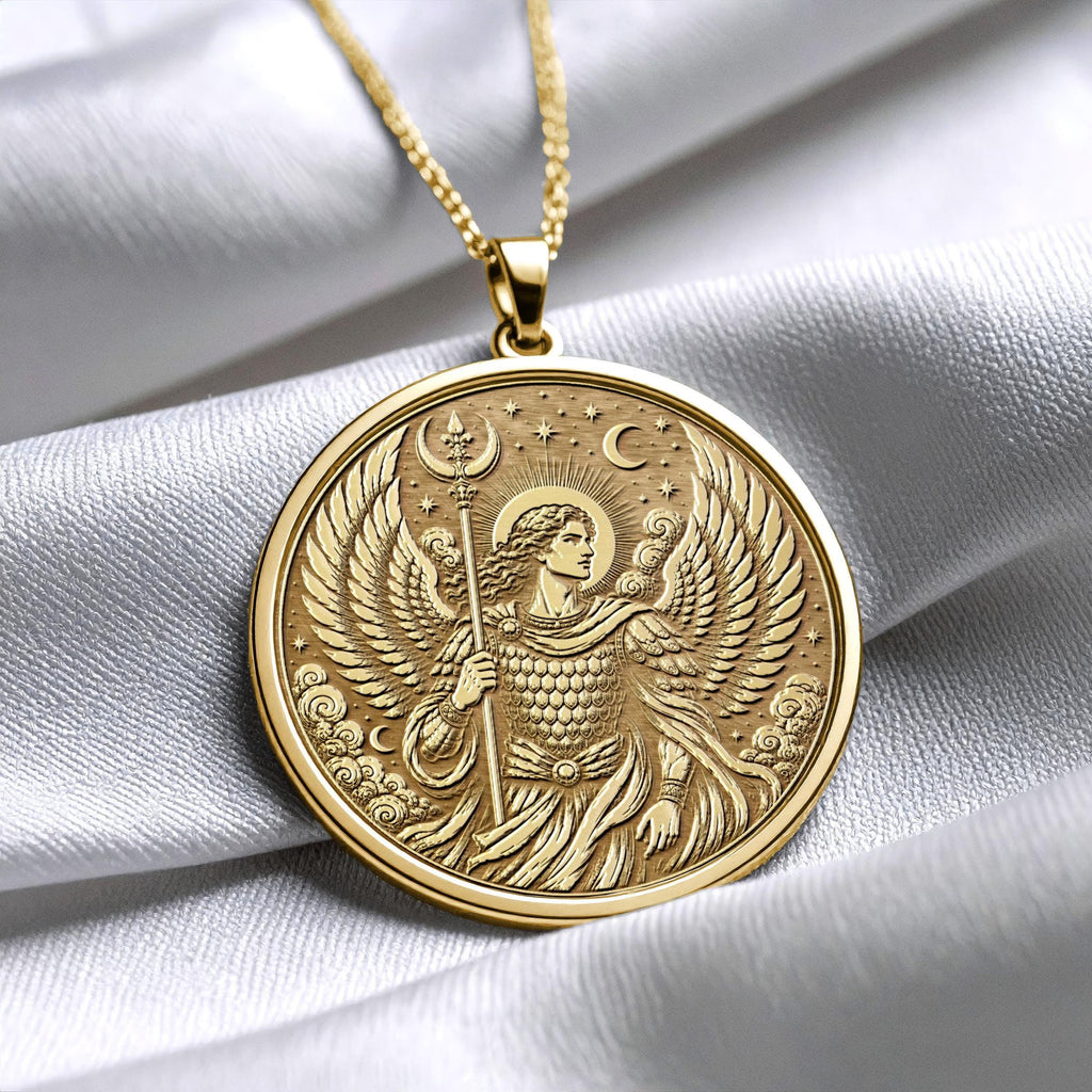 Archangel Ariel Pendant Necklace – Strength, Abundance & Sacred Nature