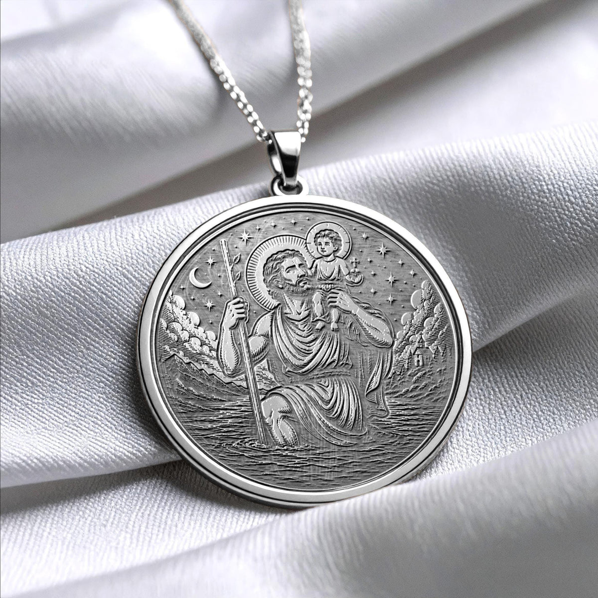 Saint Christopher Necklace – Protection, Safe Travels & Faithful Guidance