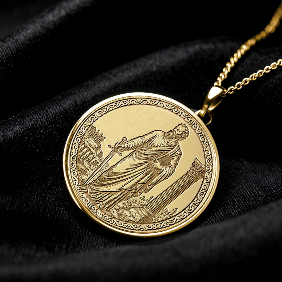 Saint Paul Pendant Necklace – Devotion, Courage & Divine Purpose