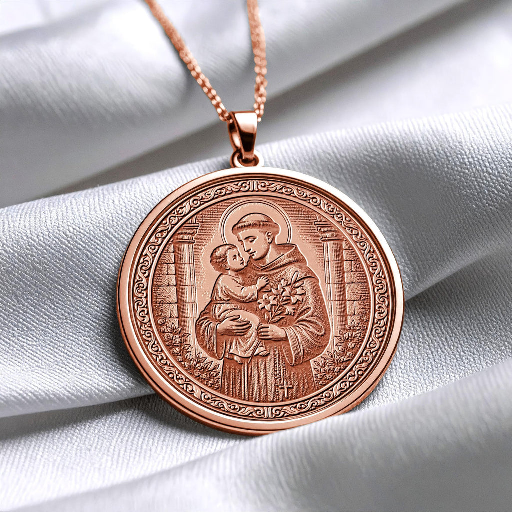 Saint Anthony Pendant Necklace – Guidance, Hope & Faithful Protection