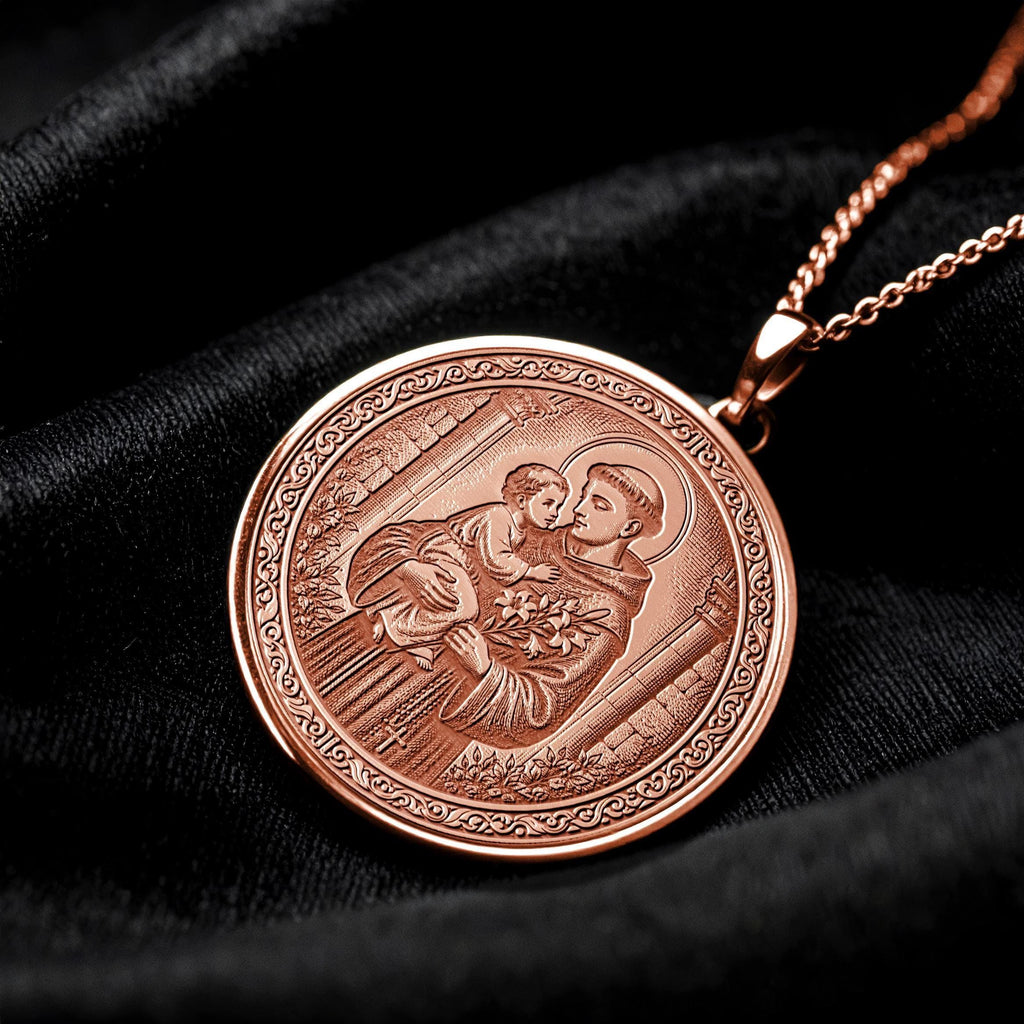 Saint Anthony Pendant Necklace – Guidance, Hope & Faithful Protection