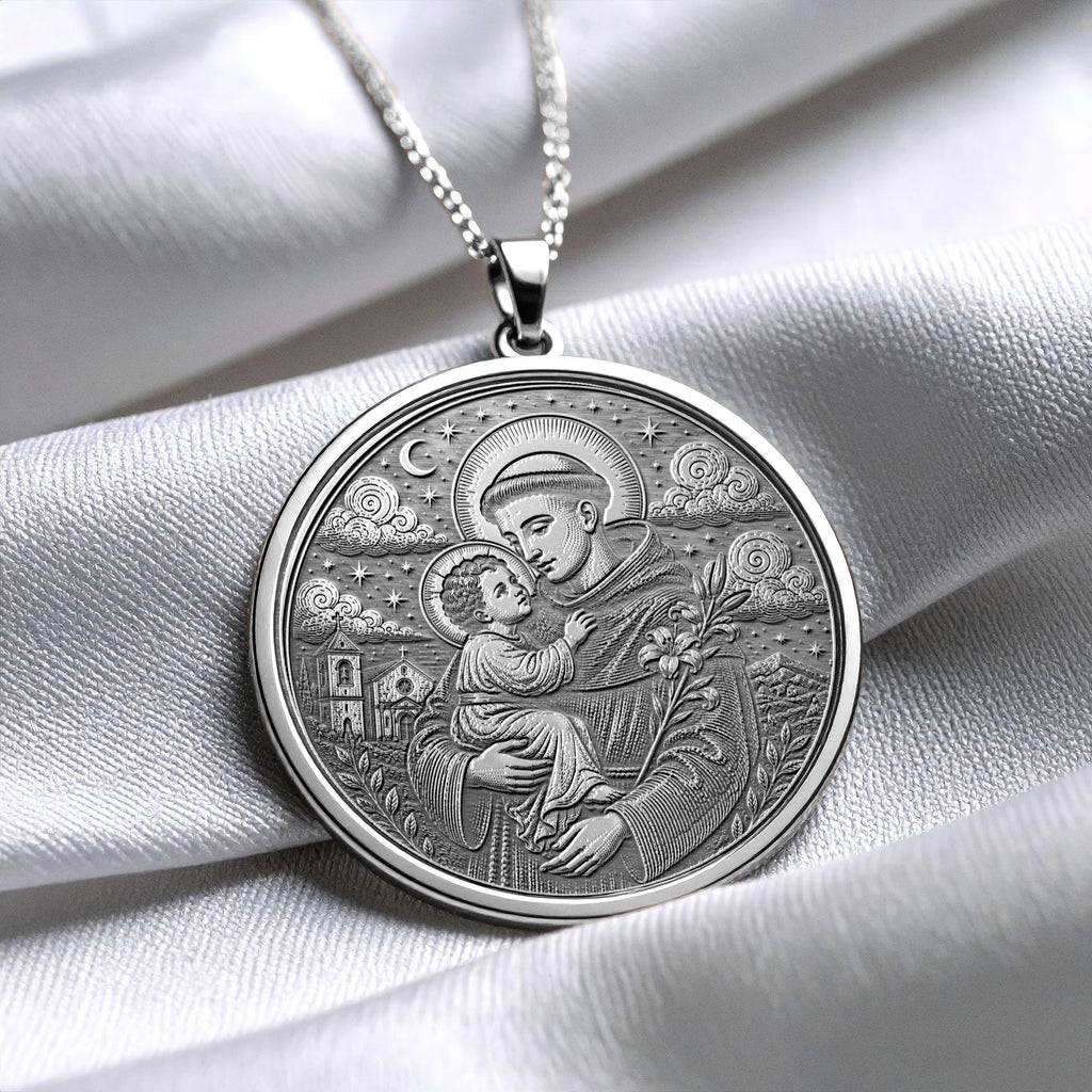 Saint Anthony Pendant Necklace – Faith, Miracles & Divine Guidance